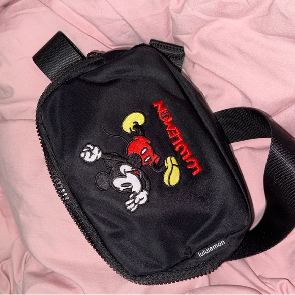 lululemon athletica Black Belt Bag with Mickey Mouse Design - Picture 2 of 4